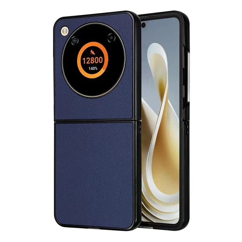 ZTE Nubia Flip Minimalist Shockproof Flip Genuine Leather Case - Image 7