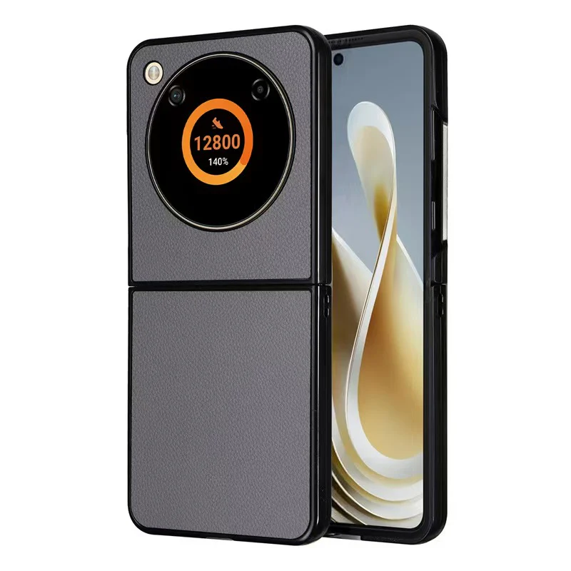 ZTE Nubia Flip Minimalist Shockproof Flip Genuine Leather Case - Image 8