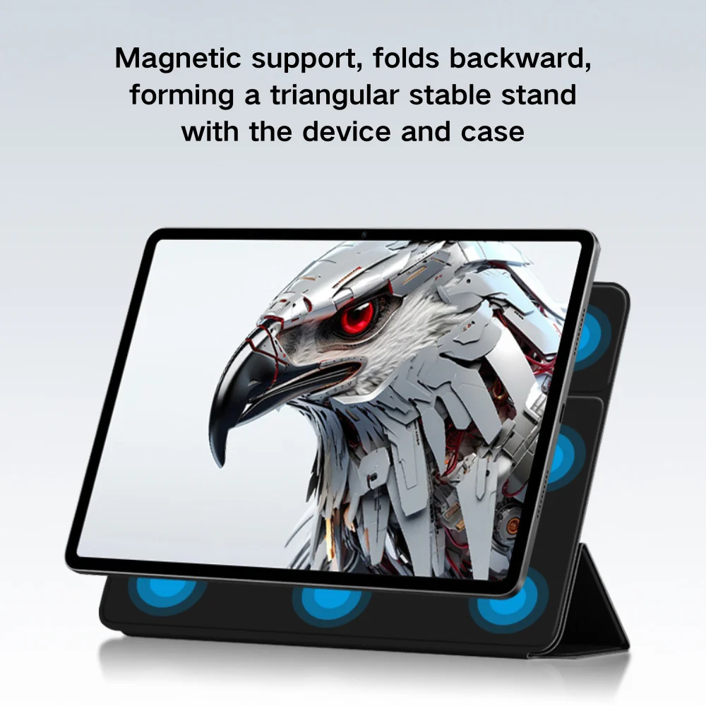 ZTE nubia Red Magic 12.1" - Magnetic Ultra-Thin Multi-Functional Tablet Protective Case - Image 4