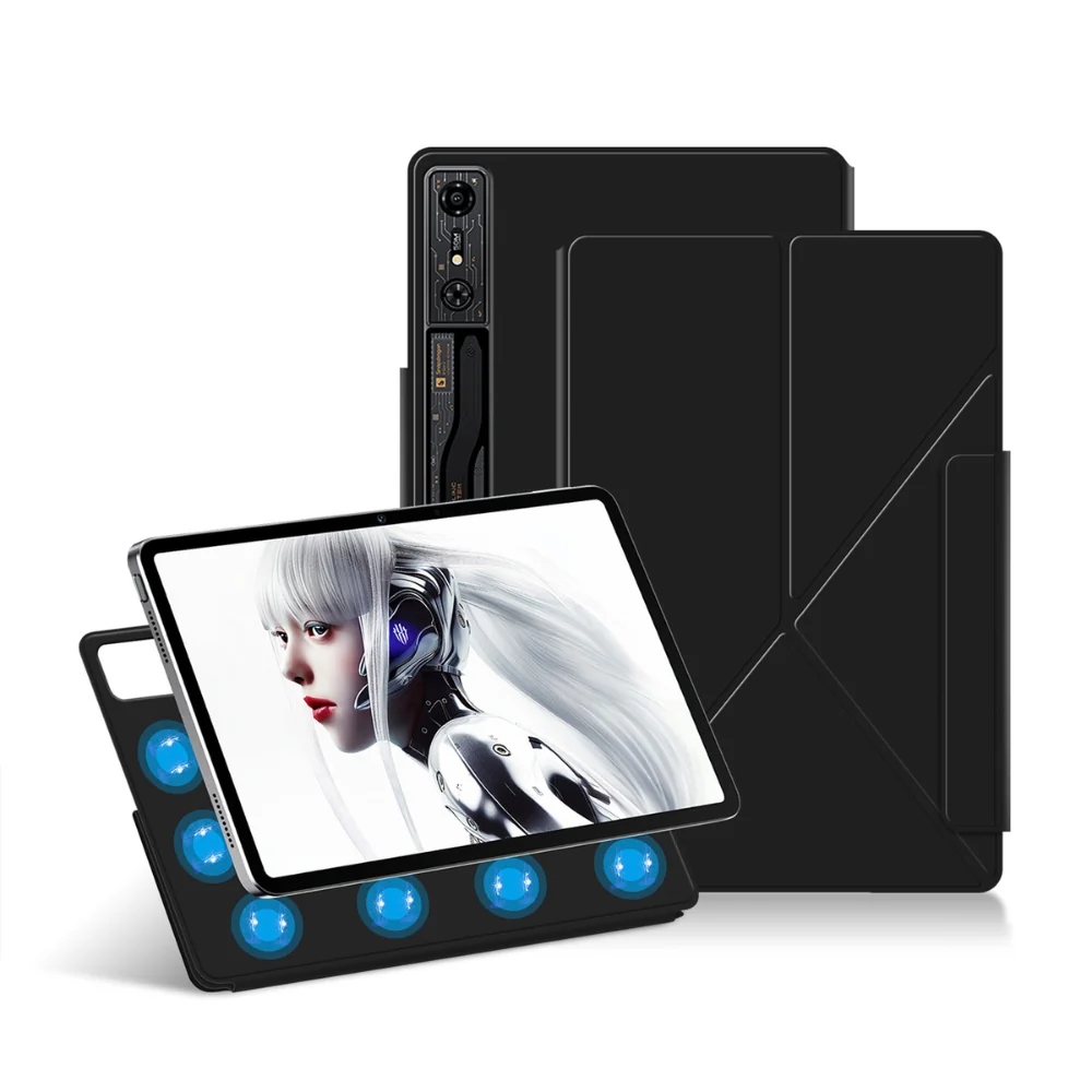 ZTE nubia Red Magic Nova 10.9" - Magnetic Ultra-Thin Multi-Functional Tablet Protective Case - Image 4