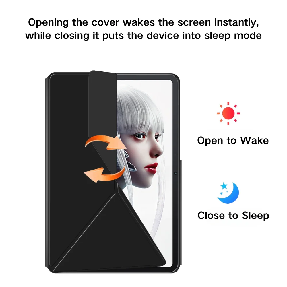 ZTE nubia Red Magic Nova 10.9" - Magnetic Ultra-Thin Multi-Functional Tablet Protective Case - Image 7